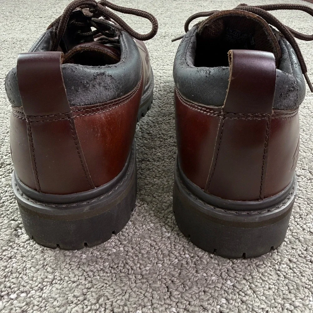Skechers Alley Cats 7111 Mens 13 Brown Leather Oxford Chunky Lug Sole Y2K